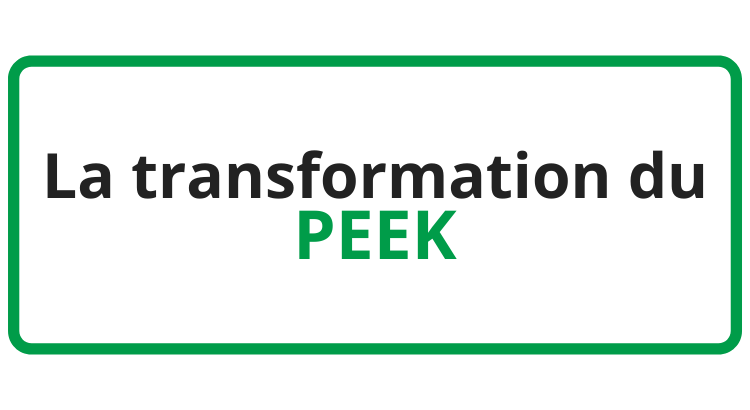 Vignette la transformation du PEEK