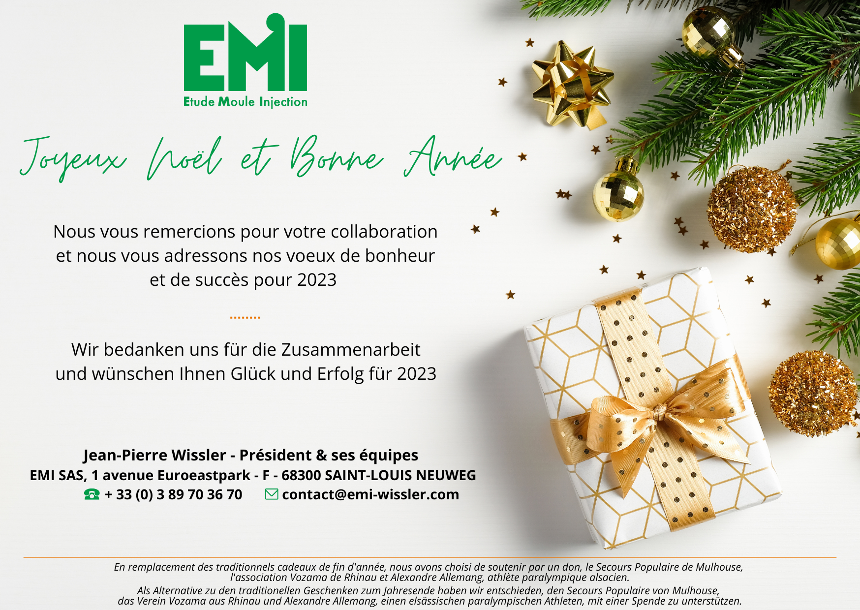 Meilleurs Voeux pour 2023