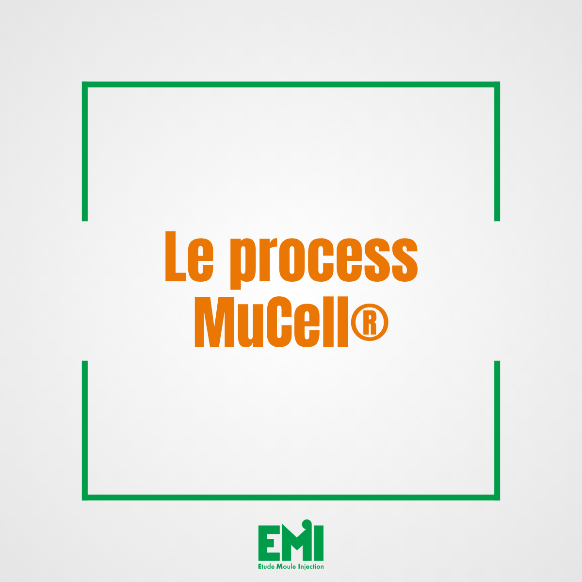Image fond gris avec texte Le Process MuCell